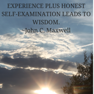 Experience plus honest self examination1